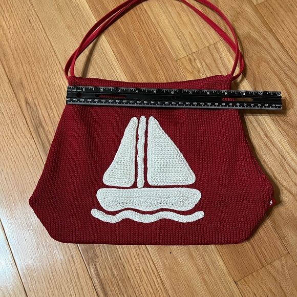 The Sak. Red Sailboat Design Women's Bag - Picture 3 of 7